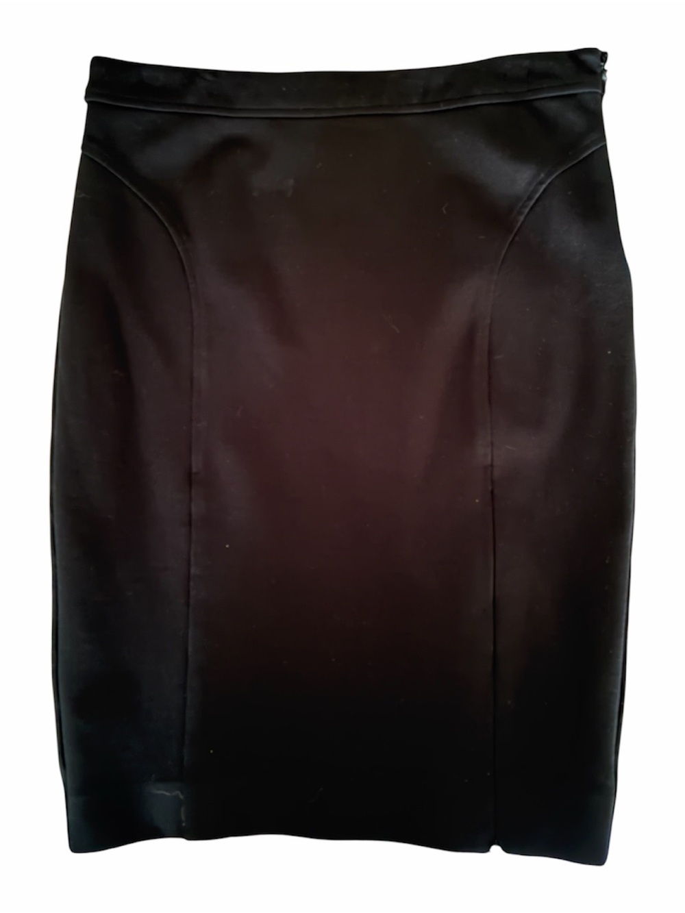le chateau Black Pencil Skirt - Sleek Tailored Silhouette Sz 8